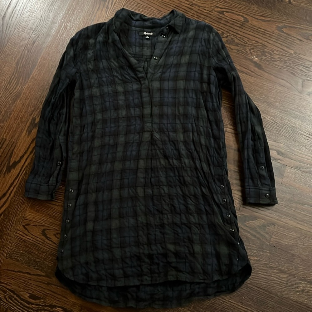 Madewell Flannel Style Dress